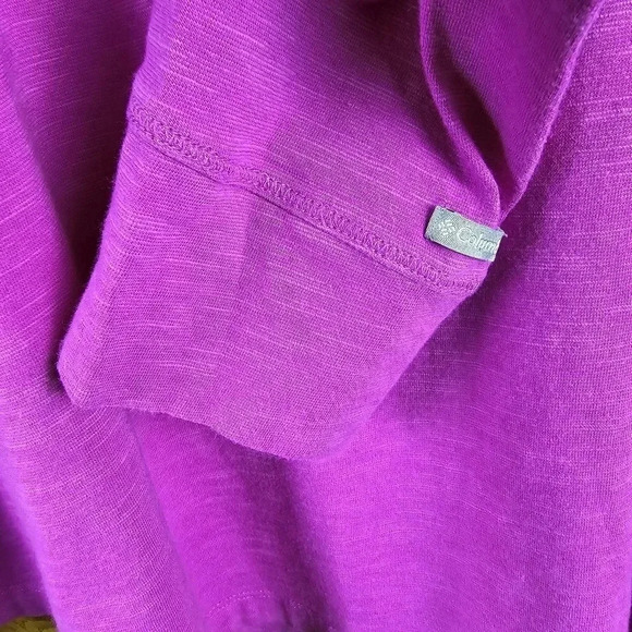 Columbia long sleeve hot pink top with lace detail size XL - Picture 7 of 9